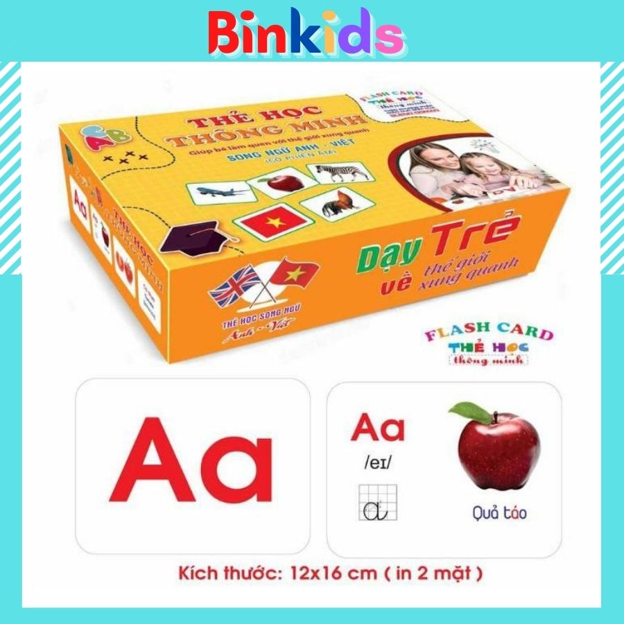 Thẻ Học Thông Minh - Bộ Thẻ Học FlashCard Thông Minh Loại Lớn Cho Bé