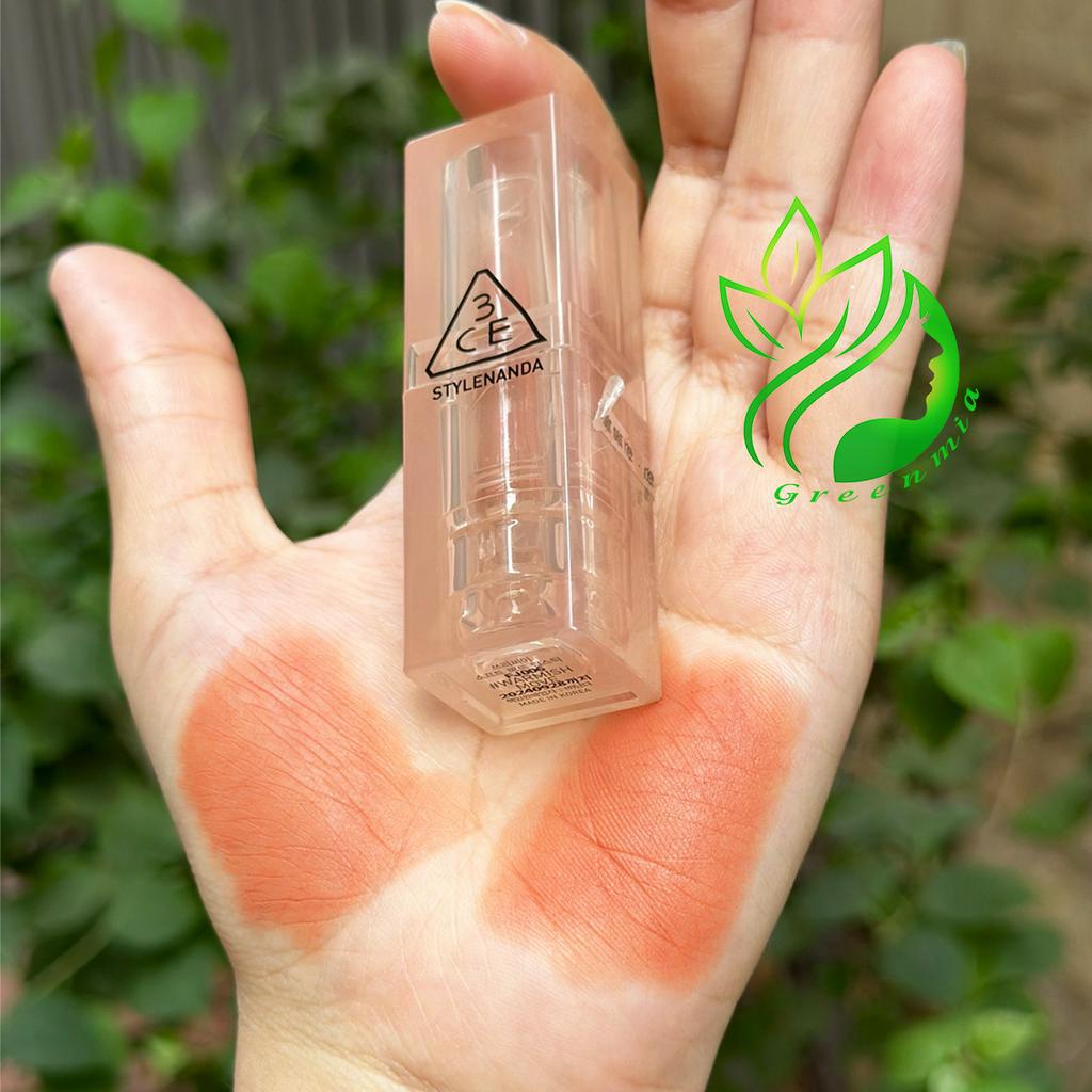 Son Môi 3CE Thỏi Soft Matte Lipstick Warmish Move Màu Cam Nude Mềm Mại Quyến Rũ