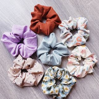 Cột tóc Scrunchies style Vintage handmade chất lượng cao xinh xắn độc lạ