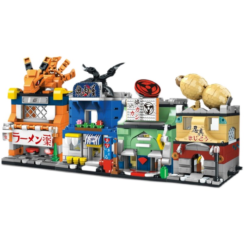 Naruto Chín Đuôi Cáo Lego Naruto Naruto Uzumaki Sasuke Minifigure Hoàn thành Lắp ráp hoàn chỉnh Khối xây dựng mới của bê