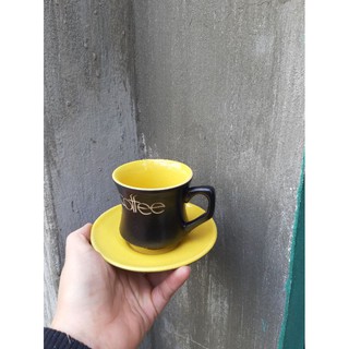 Bộ cốc + đĩa cafe nóng̣ (5 bộ) ̣