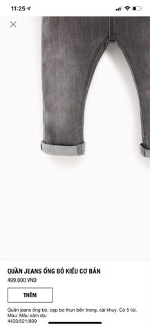 Quần bò zara BT dư xịn