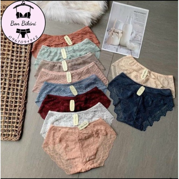 Quần Lót Nữ Ren Sexy thiết kế họa tiết ren xuyên thấu siêu gợi cảm quyến rũ