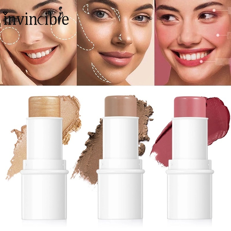 Thỏi Phấn Bắt Sáng/Tạo Khối Đa Năng Chống Thấm Nước Lâu Trôi Lấp Lánh