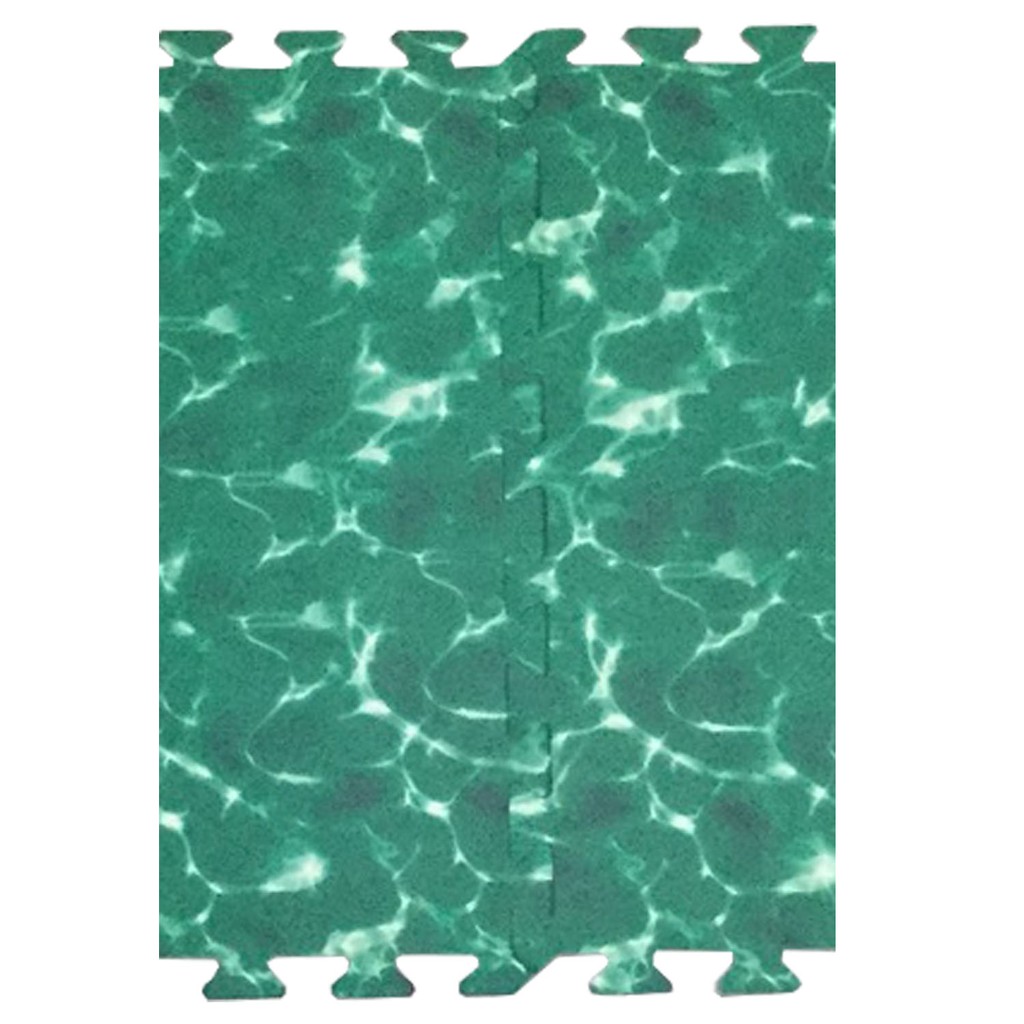 Bộ 4 Tấm Thảm Xốp Lót Sàn An Toàn Cho Bé Hình Sóng Biển (60x60cm) - EcoBaby