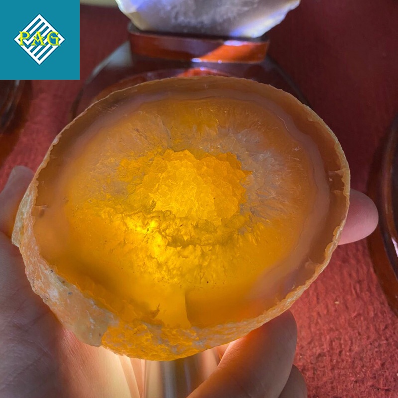 Bát Tụ Bảo Hốc Mã Não Thiên Nhiên Để Bàn Trang Trí Thu Hút Tài Lộc