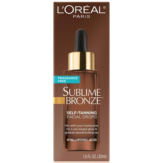 [DATE 8/2023] Serum rám nắng Loreal L'Oreal Paris Sublime Bronze Self Tan Drops for Face Hyaluronic Acid 30ML