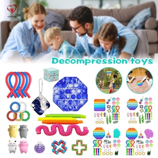 Set 26 đồ chơi fidget spinner cầu vồng giảm căng thẳng