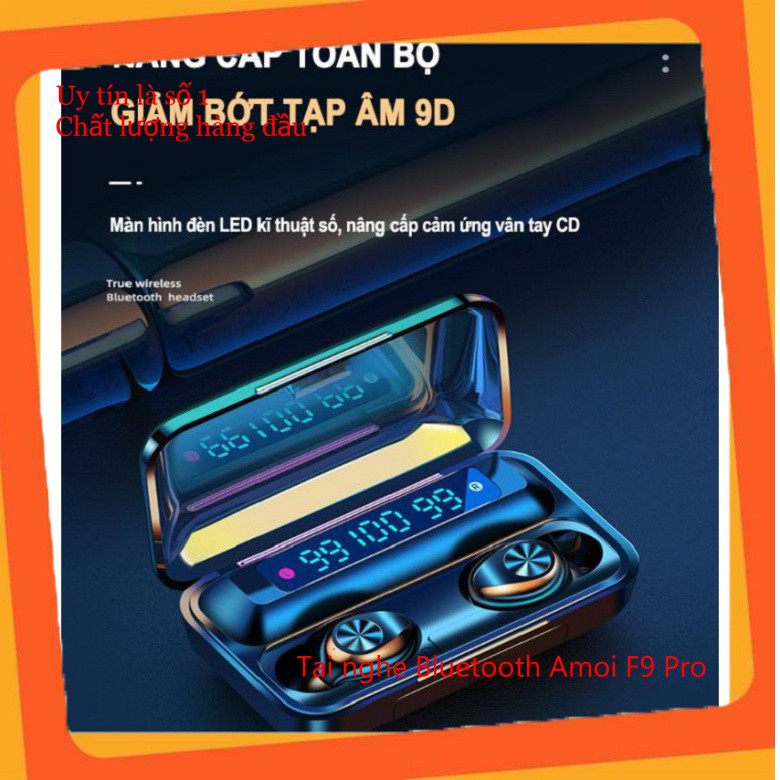 Tai Nghe Bluetooth Không Dây Nhét Tai 5.0 Amoi F9 Pro Nút Cảm Ứng Kiêm Sạc Pin Dự Phòng bobstore01 | BigBuy360 - bigbuy360.vn