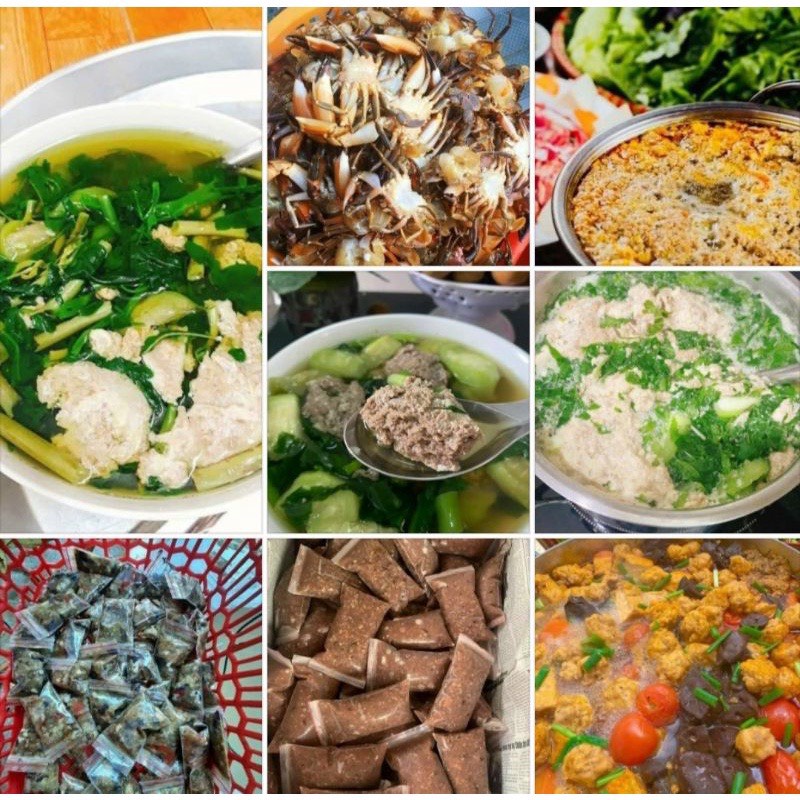 Cua Đồng Xay Sẵn 1Kg 4 Túi, Nguyên Chất Thơm Ngon, Chế Biên Vô Cùng Tiện Lợi, An Toàn Vệ Sinh Thực Phẩm[Hỏa Tốc Hà Nội]