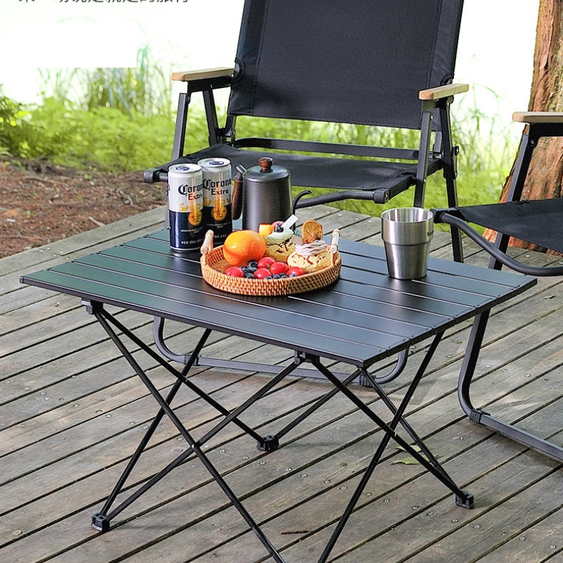 Bàn Dã Ngoại Gấp Gọn Hợp Kim Nhôm Siêu Nhẹ, Lắp Ráp Dễ Dàng, Bàn Ghế Mang Đi Picnic Du Lịch Xếp Gọn Chắc Chắn