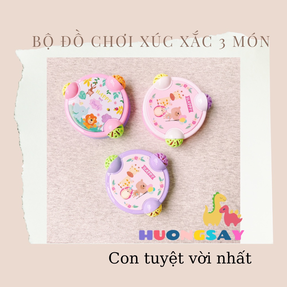 Xúc Xắc 3 chuông  cho bé sơ sinh, đồ chơi cho bé SA00802