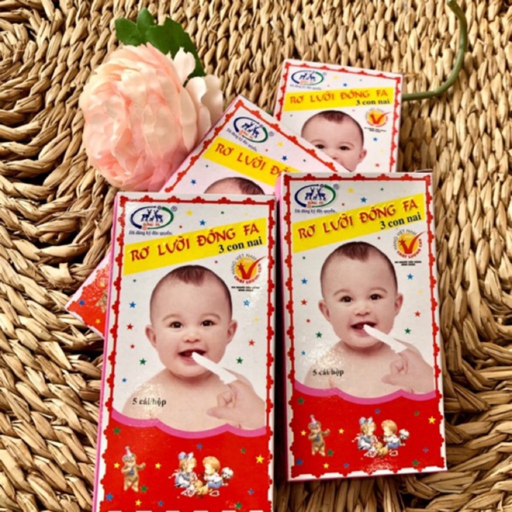 Rơ lưỡi Đông Pha, gạc rơ lưỡi cho bé combo 10 hộp (50 chiếc) - vipkid