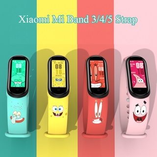 Dây Đồng Hồ Thay Thế Bằng Silicon Màu Trơn Cho Xiaomi Mi Band 5 Mi Band 4 3