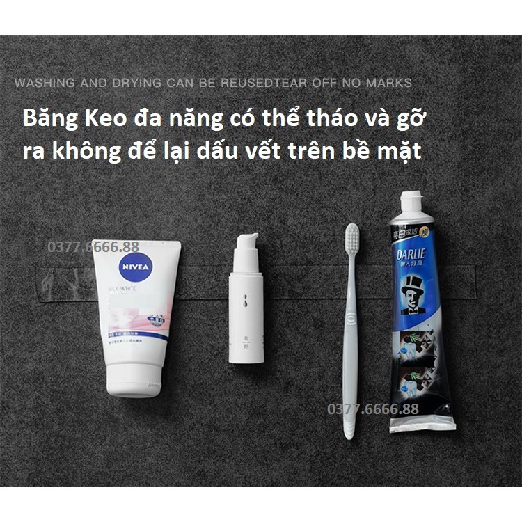 Băng Dính Đa Năng 3M - Dính 2 Mặt, Băng Dính silicone Trong Suốt, Sử dụng Dính Dồ Vật Trong Nhà Lên Tường, Tái Sử Dụng