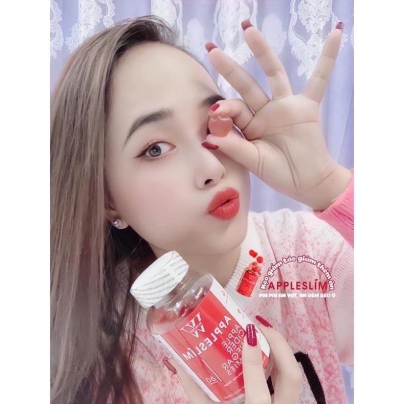 KẸO GIẤM TÁO APPLESLIM HỖ TRỢ GIẢM CÂN , ĐẸP DA (TẶNG KÈM MẶT NẠ NHAU THAI) | BigBuy360 - bigbuy360.vn