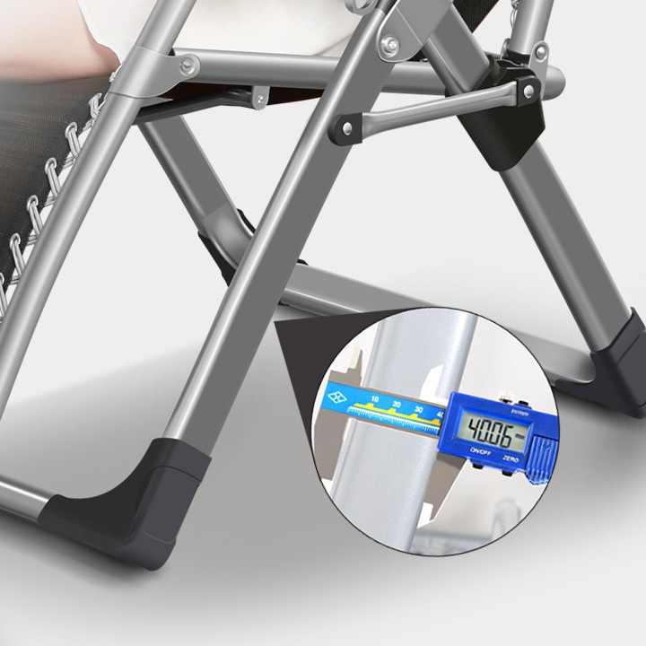 Ghế xếp ngủ thư giãn tại văn phòng Ghế gấp khung inox cao cấp không gỉ vải bố thay đổi kích thước | BigBuy360 - bigbuy360.vn