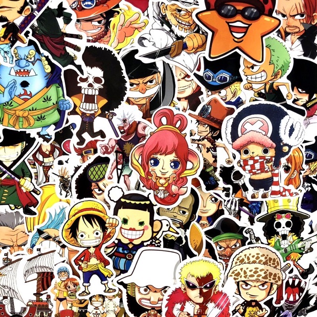 10 sticker dán onepiece