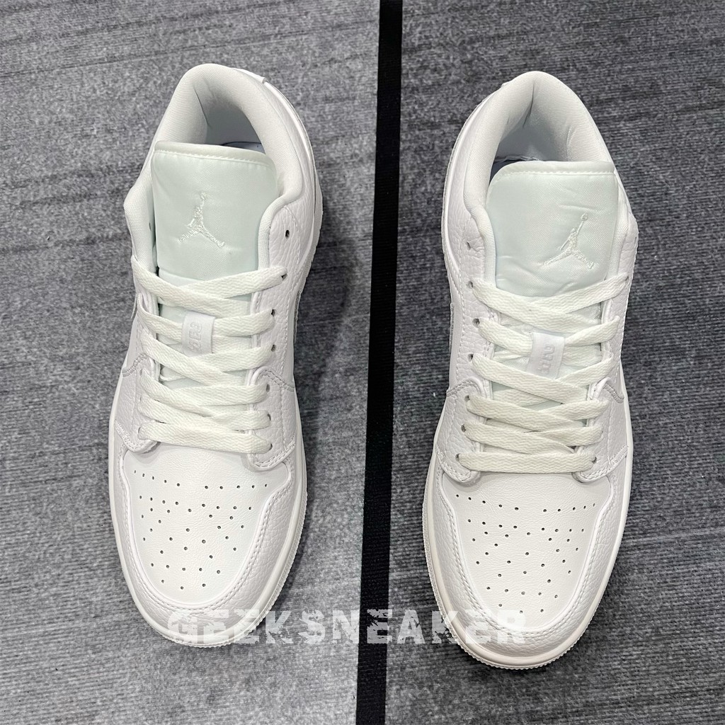 [GeekSneaker[ Giày Jordan 1 Low All WHITE | BigBuy360 - bigbuy360.vn