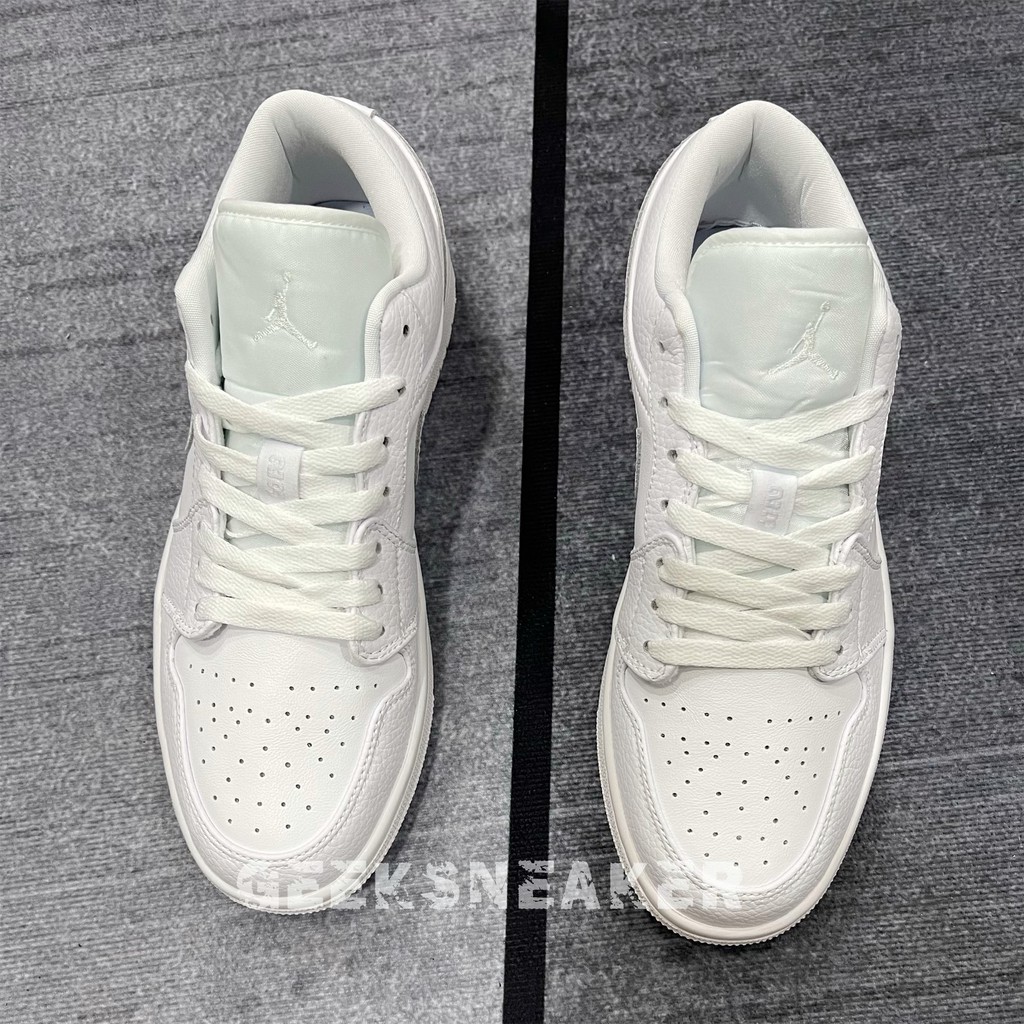 [GeekSneaker] Giày Jordan 1 Low All WHITE - TRIPLE WHITE