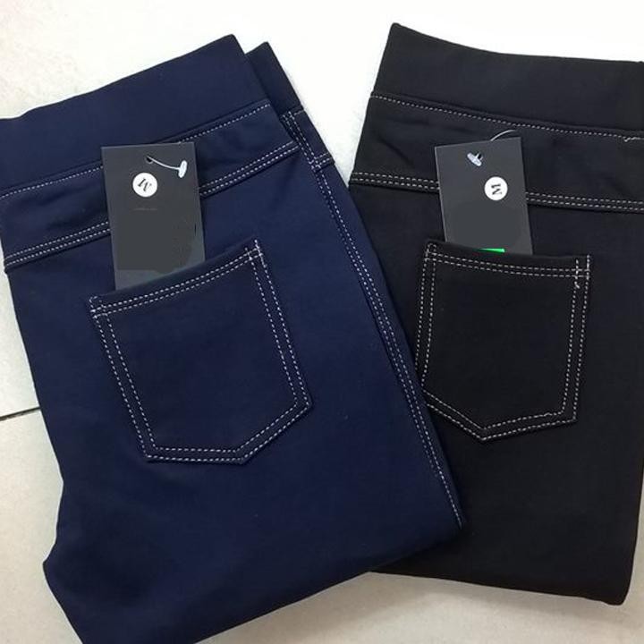 Quần Legging Giả Jean Loại Đẹp Dày Dặn Không Bai Xù