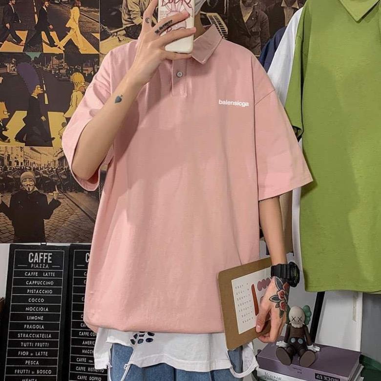 Áo Polo Nam Nữ Basic Nhiều Màu In Dòng Chữ