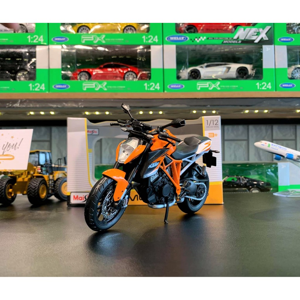 Xe mô hình Siêu xe KTM 1290 Super Duke R Tỉ lệ 1:12 hãng Maisto