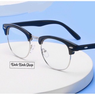 Kính giả cận/ gọng cận nửa viền cổ điển cao cấp