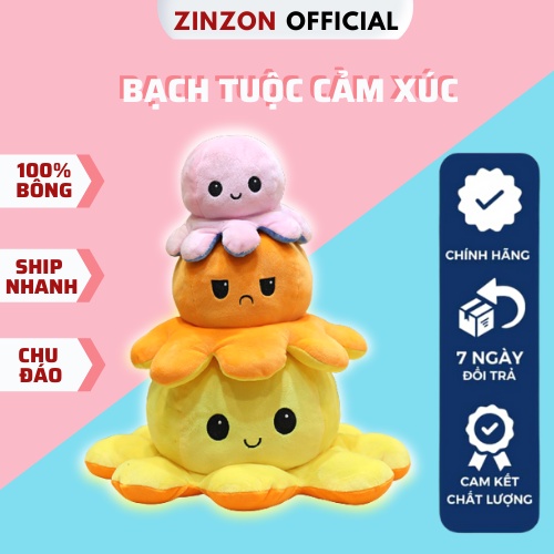 Gấu Bông Bạch Tuộc Cảm Xúc Size Lớn. Bạch Tuộc Nhồi Bông ZinZon