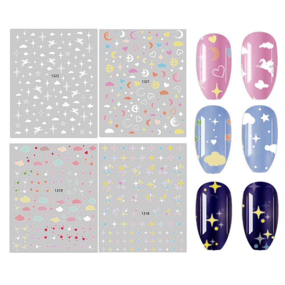 Miếng Dán Trang Trí Móng Tay 3D Thời Trang Mùa Hè