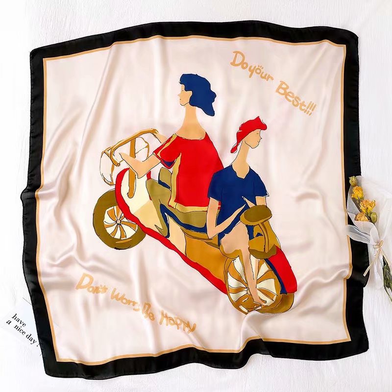 Khăn Quàng Cổ Chống Nắng Thoáng Khí In Họa Tiết Thời Trang 90cm (35.4inch) Cho Phụ Nữ Hồi Giáo WJ1006-56