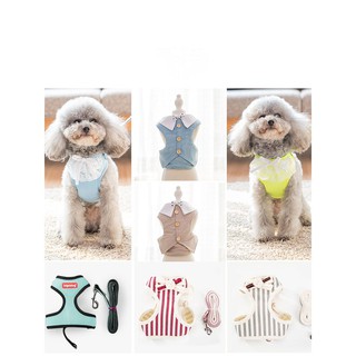 Dây dắt chó mèo, đai yếm áo cao cấp cho thú cưng đi dạo freeship - cosplay 𝑭𝑹𝑬𝑬𝑺𝑯𝑰𝑷