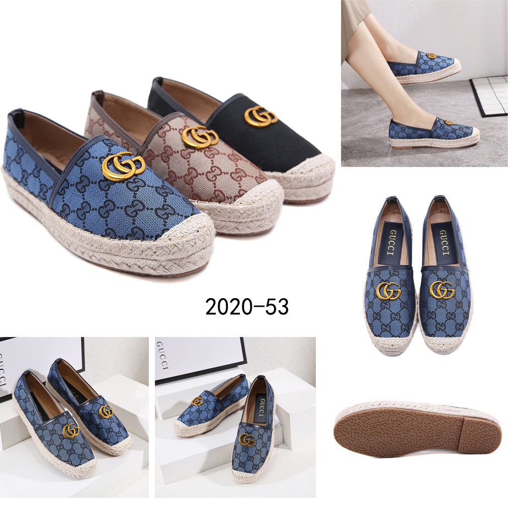 Giày Thể Thao Gucci Vải Canvas Thời Trang 2020-53 55