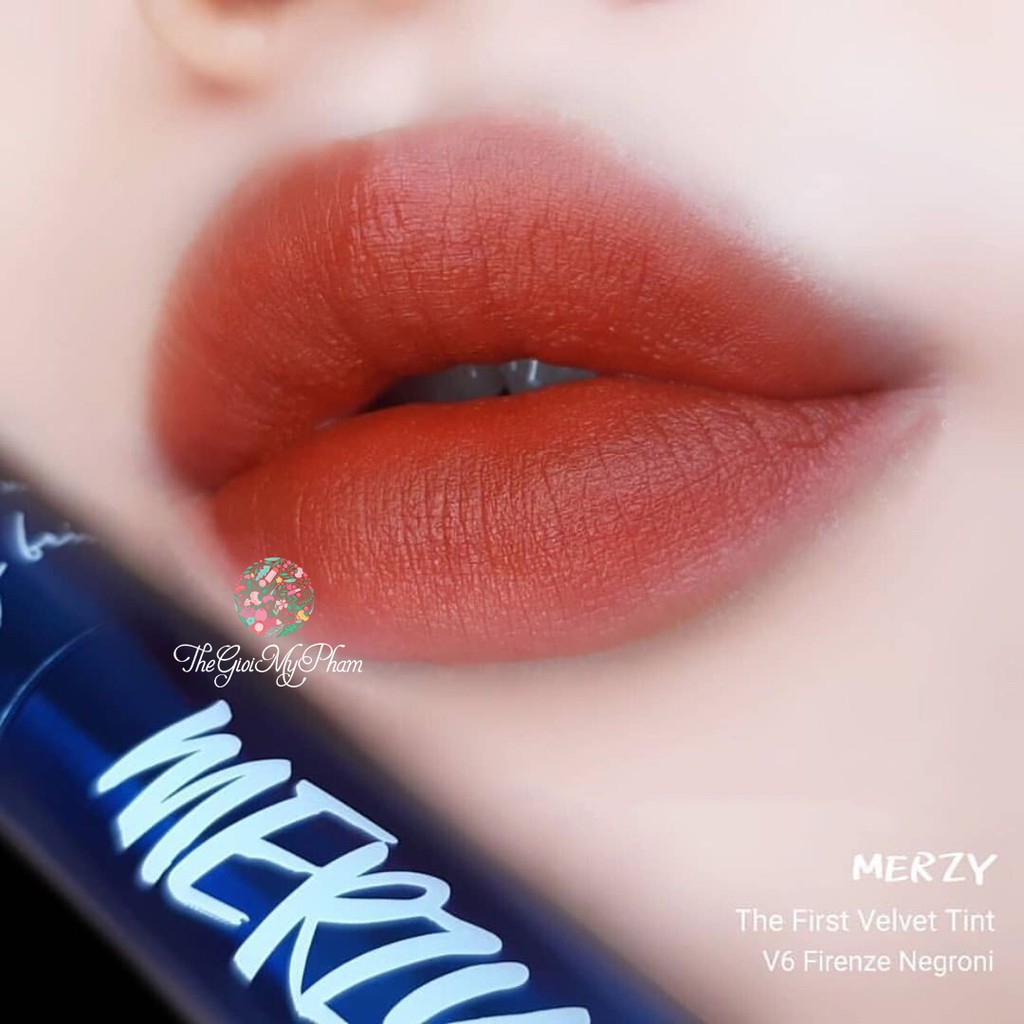 [ NEW - CÓ SẴN ] Son Kem Lì Merzy The First Velvet Tint Limited Edition #V6 Vỏ xanh | BigBuy360 - bigbuy360.vn