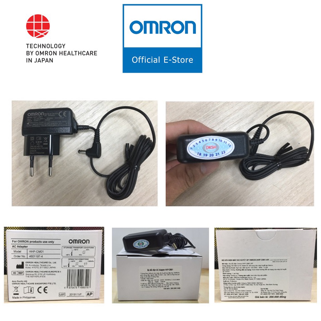 [Hàng Nhập Khẩu Philippines] Bộ Đổi Nguồn Adapter Omron | Dùng Cho Máy Đo Huyết Áp Omron