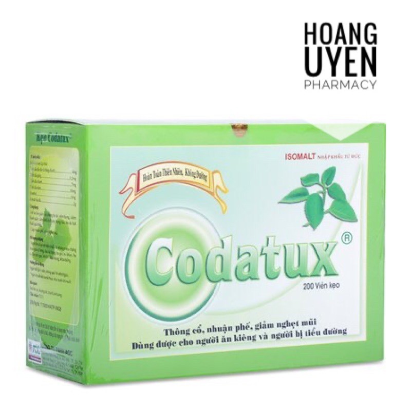 Kẹo ngậm thảo dược Codatux - Hộp 200 viên