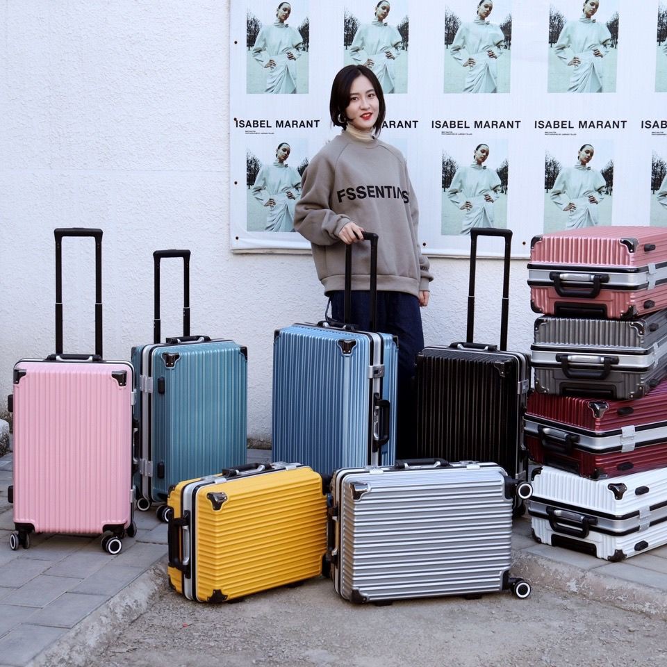 Hành lý nữ hộp mật khẩu loại lớn dung tích nam du học sinh phiên bản Hàn Quốc Vali kéo 28 inch khung nhôm