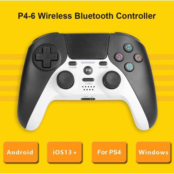 ✨10H Sử Dụng✨Tay Cầm P4 Bluetooth Tương Thích Chơi Game Bàn Di Chuột Cho PlayStation 4 PS4 Slim Pro Điện Thoại PC Laptop