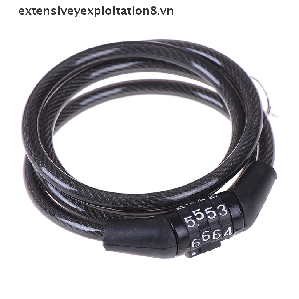 Dây Khóa Xe Đạp Mật Khẩu 4 Số An Toàn Tiện Dụng