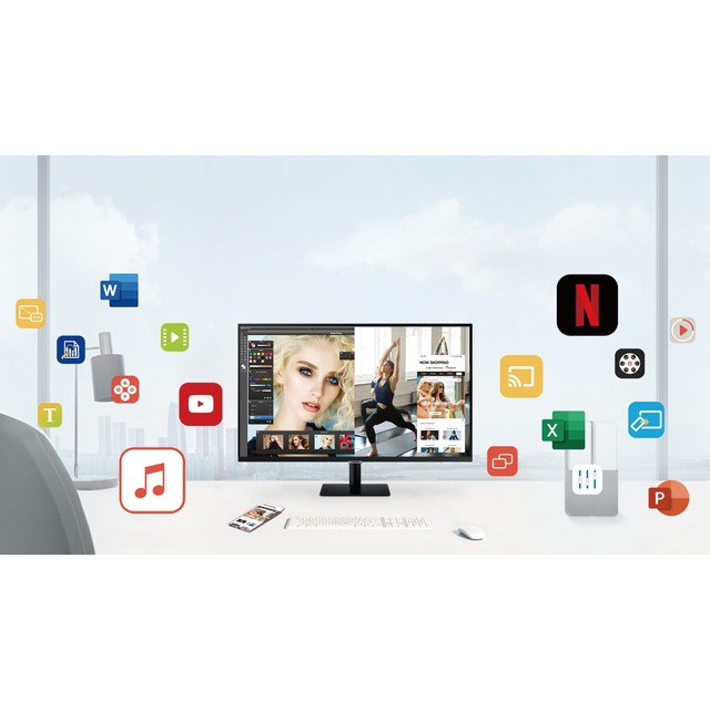 Màn hình thông minh Samsung LS32AM500NEXXV 32" FHD | BigBuy360 - bigbuy360.vn