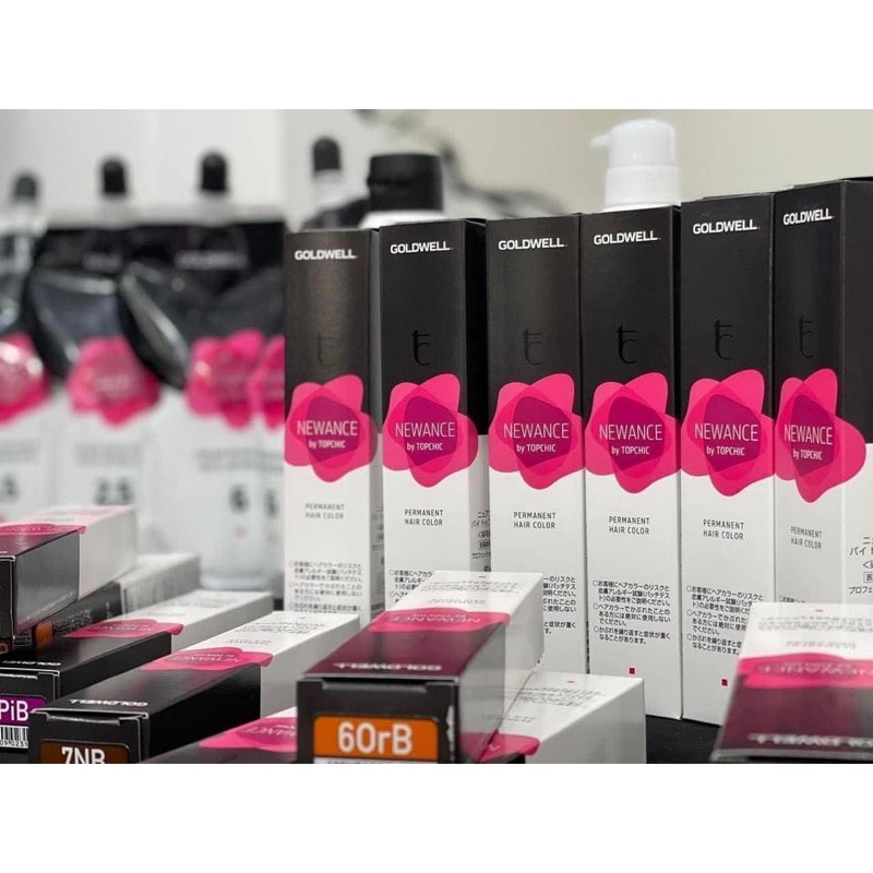 *tặng kèm oxy* MÀU NHUỘM PHỦ BẠC THỜI TRANG GOLDWELL NEWANCE 80ml