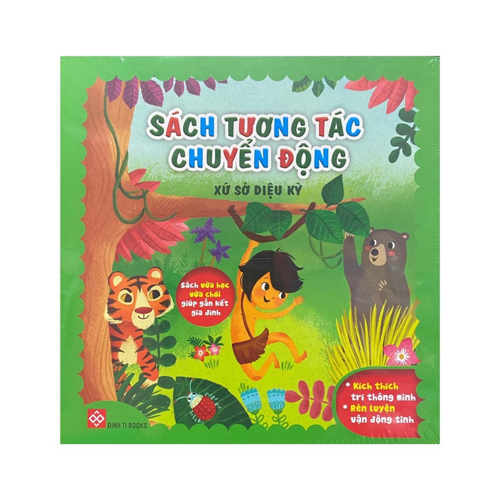 Sách - Sách tương tác chuyển động : Xứ sở diệu kỳ  ( Đinh Tị )
