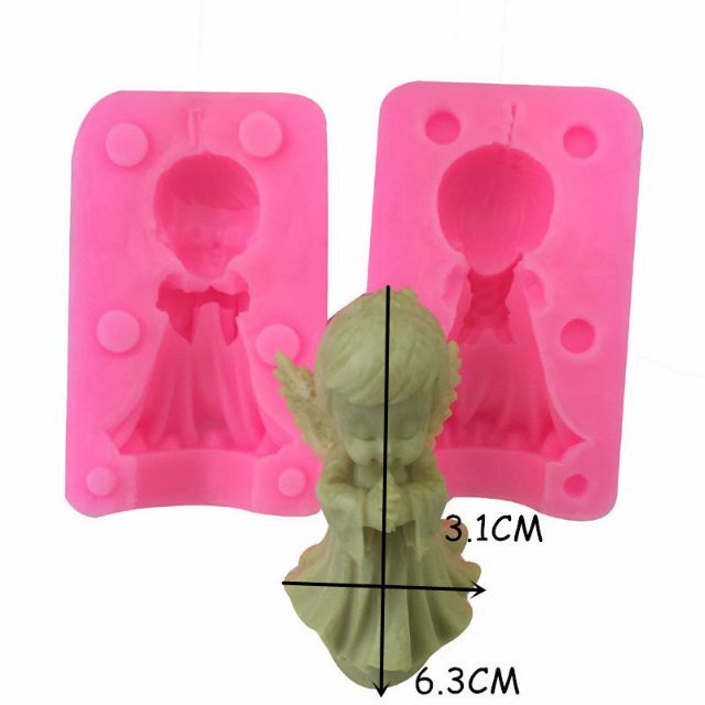 Khuôn silicom 4D Thiên sứ cầu nguyện