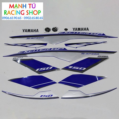 Tem exciter 150 GP xanh 2015
