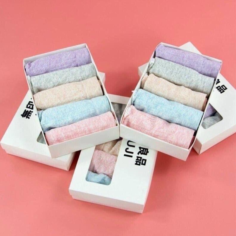 Quần lót nữ Muji hàng xuất nhật, hộp 5 quần | BigBuy360 - bigbuy360.vn