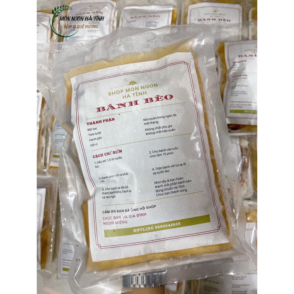 0.5kg Bánh Bèo Hà Tĩnh. Bánh Bột Lọc Nhân Tôm. Chính gốc Hà Tĩnh