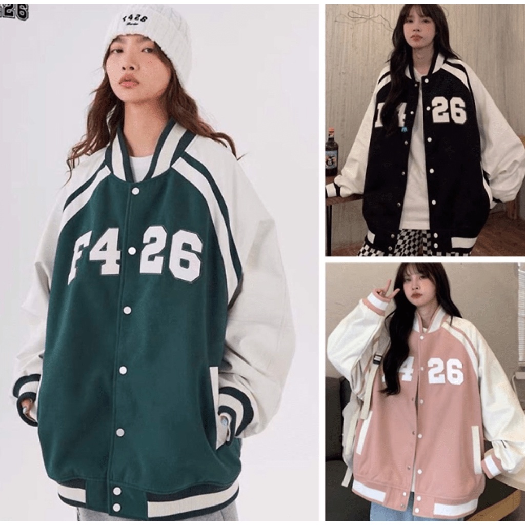 KHẨU TRANG NAM NỮ CHẤT VẢI POLY MỊN ==Áo khoác bomber F426, áo khoác nam nữ Unisex da lộn 2 lớp mịn logo thêu phong cách