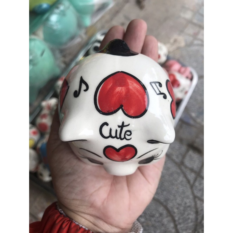 Heo đất sứ tròn CUTE size mini