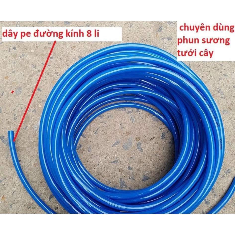 ống phun sương 8mm dùng làm phun sương,tưới cây rửa xe loại ống xịn