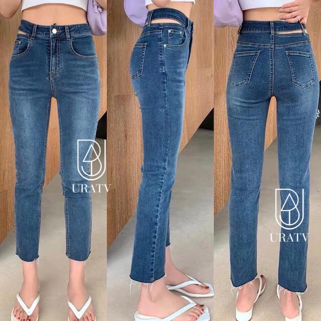 [FREESHIP - ẢNH THẬT] Quần skinny jean LƯNG RỜI URATV